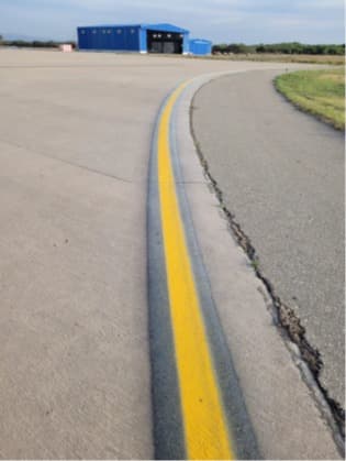 Borde de pista (Aeropuerto Internacional de Valle del Conlara - San Luis)