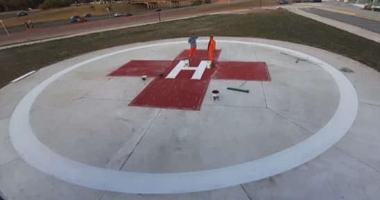 Señalización de helipuerto