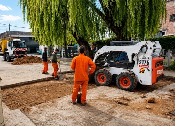Ejecución de obras de infraestructura para caminos urbanos y rurales, pavimentación, bacheos, urbanización y proyectos destinados al desarrollo vial y urbano.